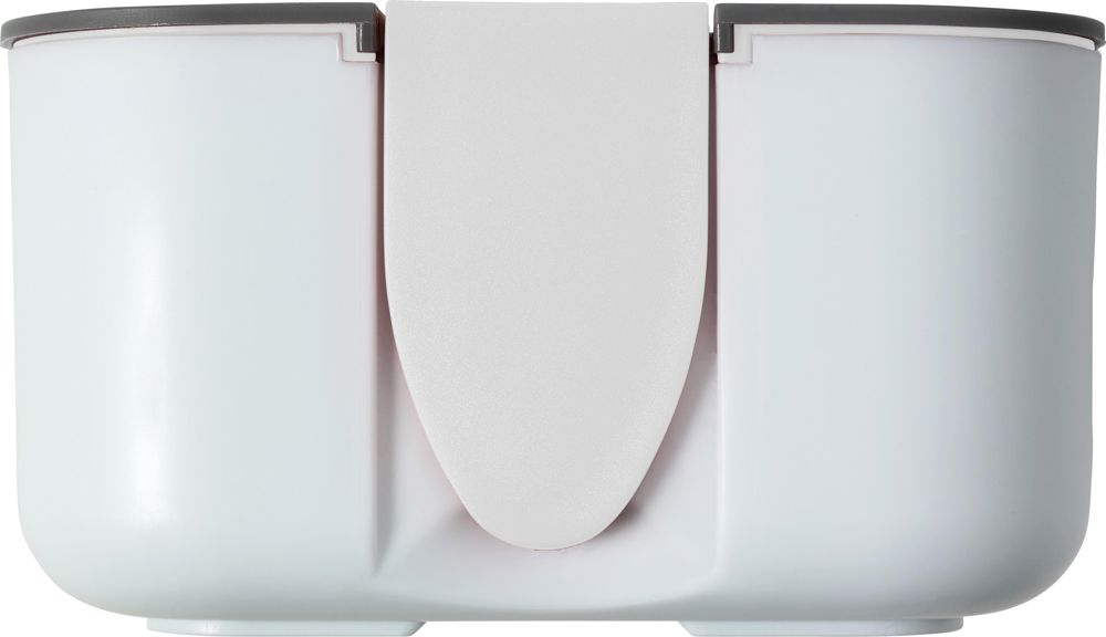 PP en siliconen lunchbox Veronica - met logo of onbedrukt bestellen - Wit