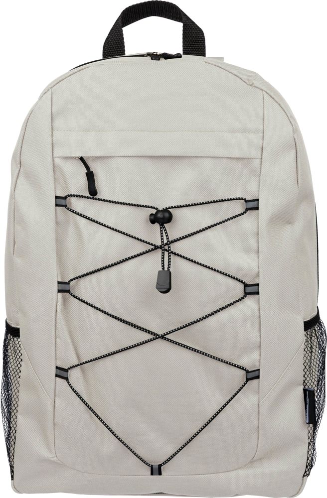 rPET polyester( 600D) hiking-rugzak Jari - voor bedrijven en relatiegeschenken - Beige
