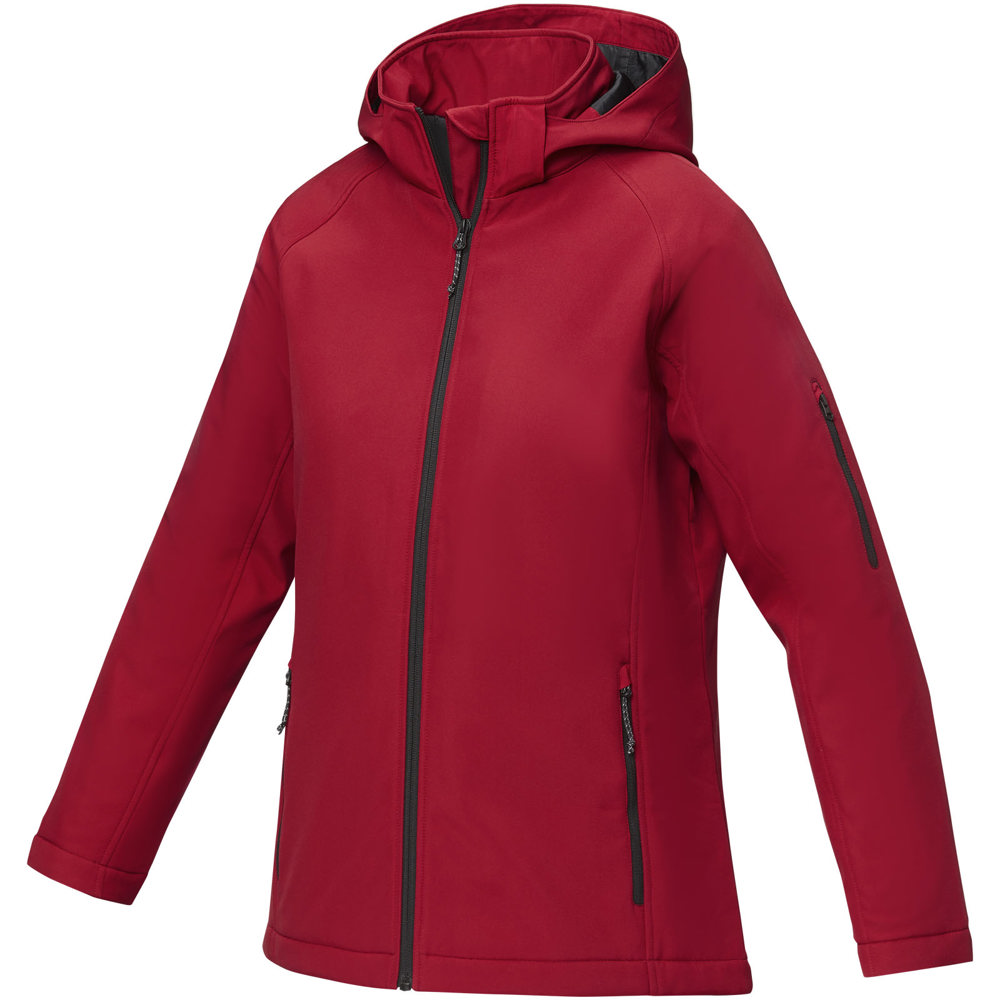 Notus gewatteerd softshell damesjas - bedrukt of onbedrukt verkrijgbaar - Rood