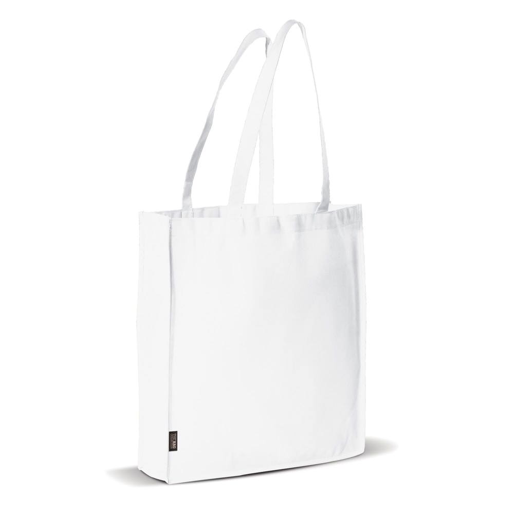 Schoudertas non-woven 75g/m² - met logo of onbedrukt bestellen - Wit