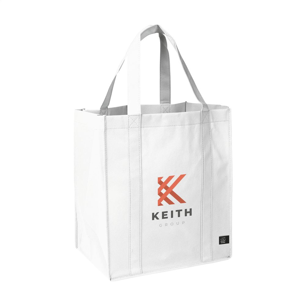 Shop XL GRS RPET (80 g/m²) winkeltas - met logo of onbedrukt bestellen - Wit