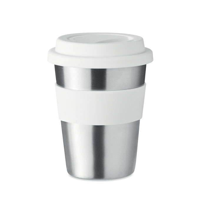 IRMUG - RVS drinkbeker 350 ml - bedrukt of onbedrukt verkrijgbaar - Wit