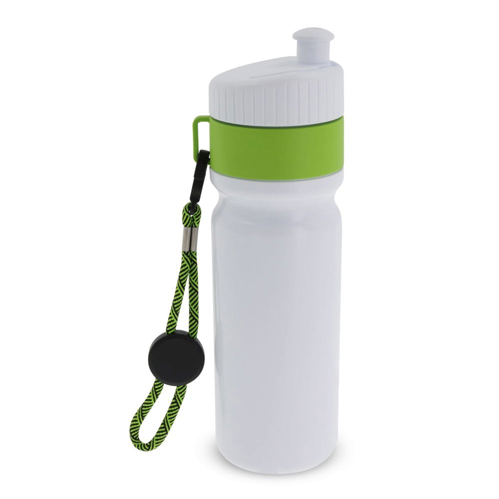 Sportbidon met rand en koord 750ml