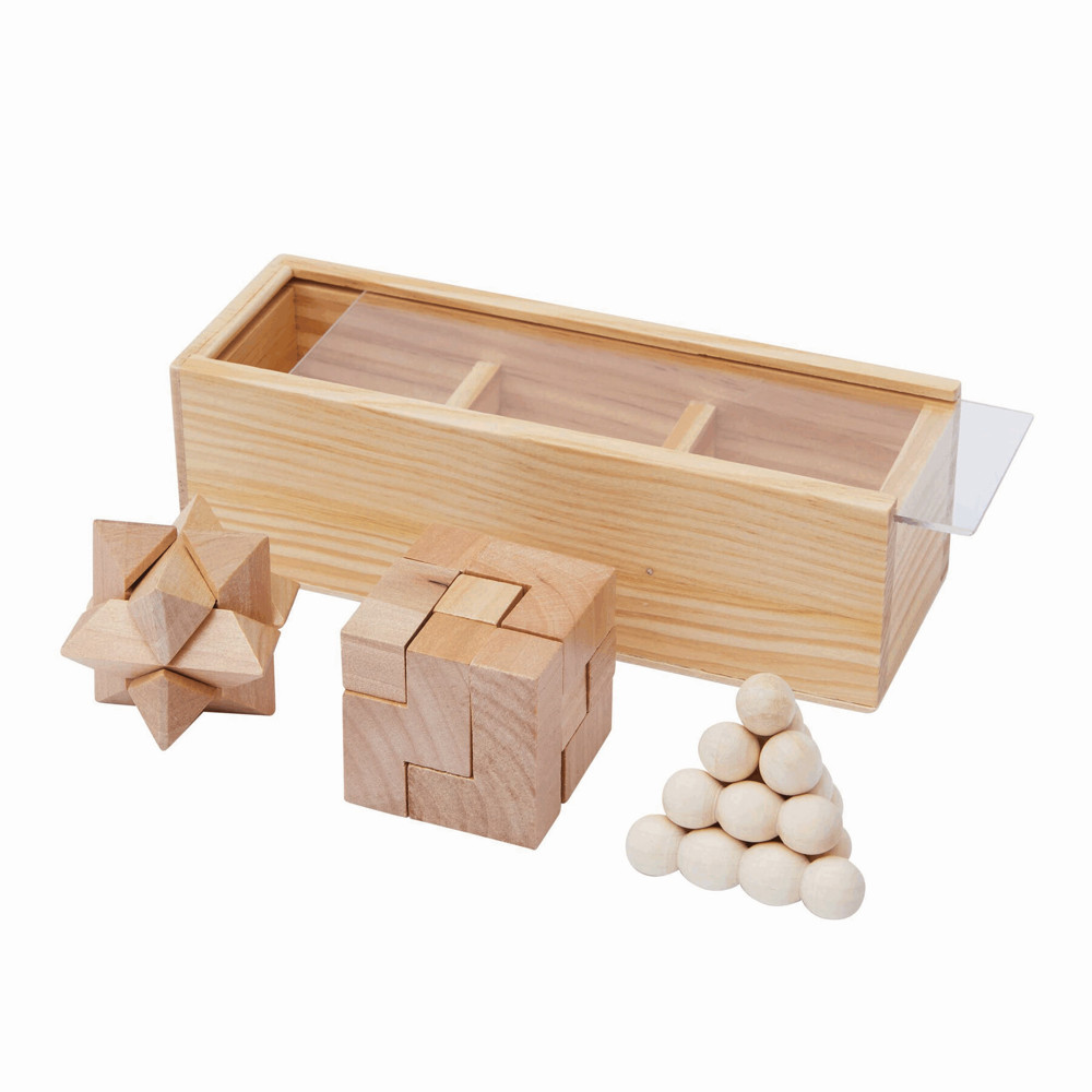 BRAIN POWER - Houten puzzel-set - kopen of bedrukken