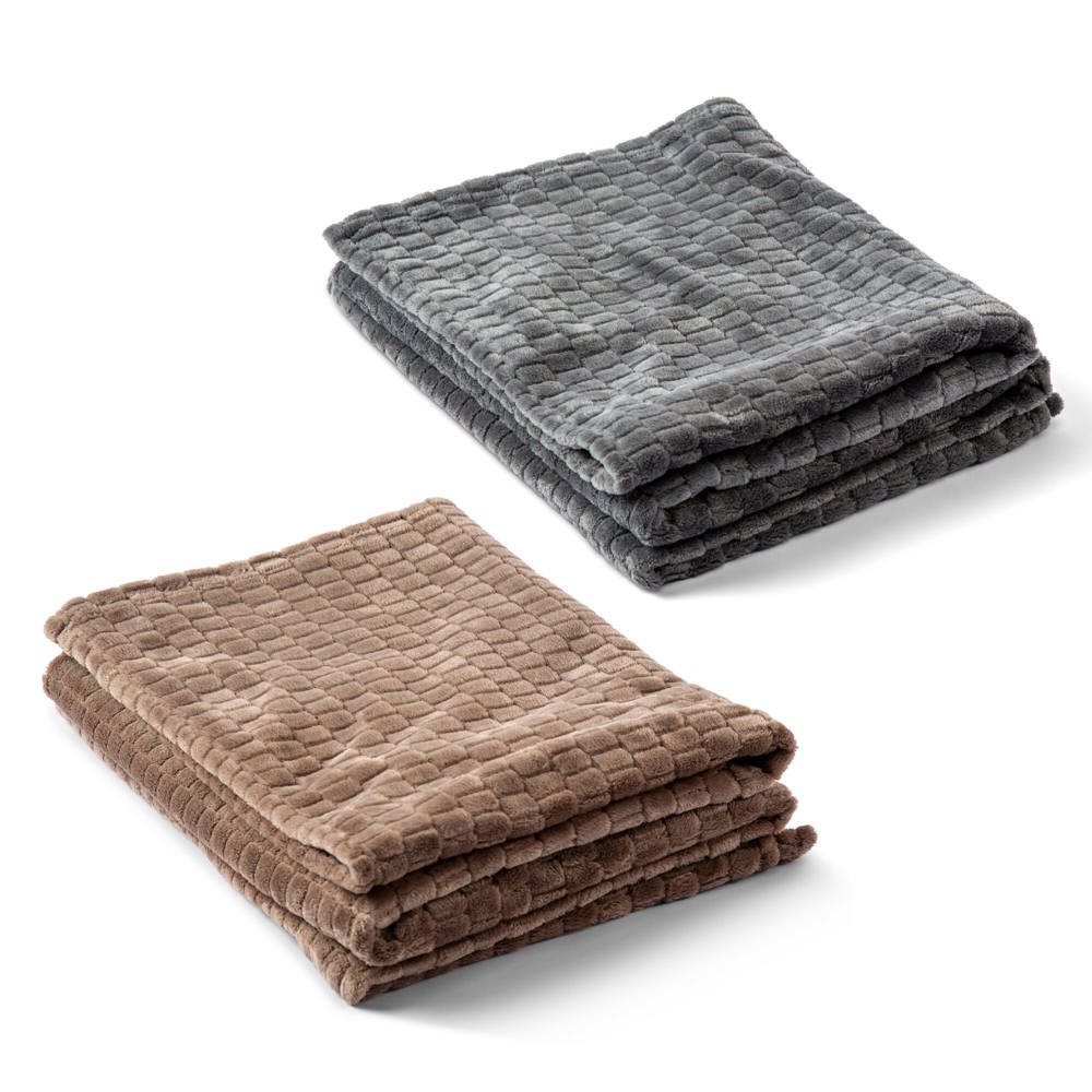 Kosta Linnewafveri Fleece deken Jaquard 130x170 cm - kopen of bedrukken