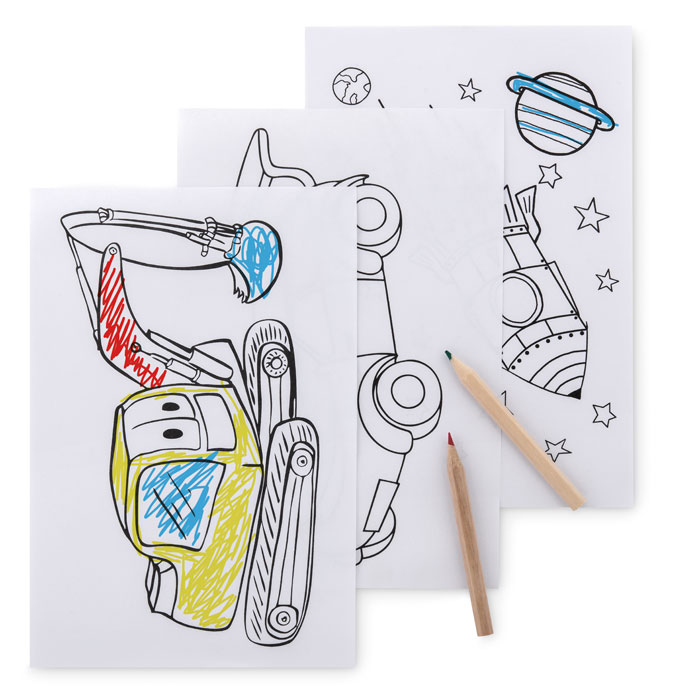 FOLDER2 GO - Kleurset met 6 potloden