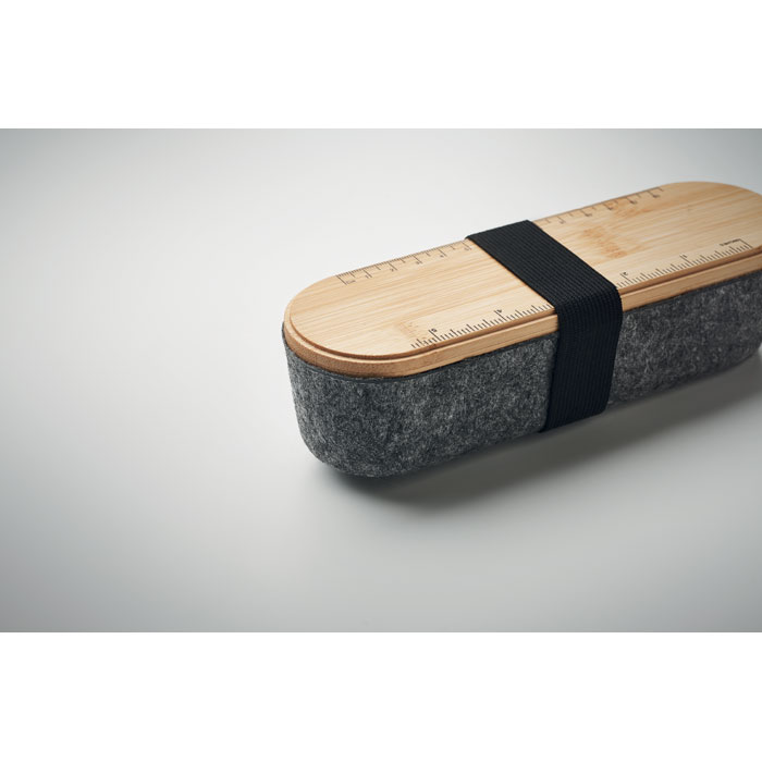 MILE - RPET vilten etui met deksel