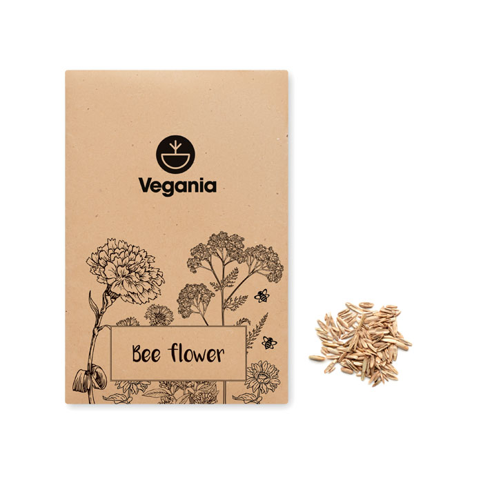SEEDLOPEBEE - Bloemenzaadjes in envelop - met logo of onbedrukt bestellen