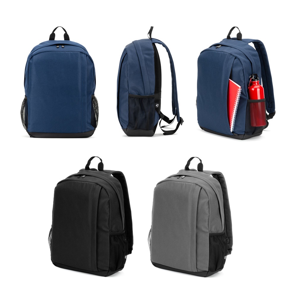 LIVERPOOL. Laptoprugzak van gerecycled polyester met hoge dichtheid, 600D, 15 inch - bedrukt of onbedrukt