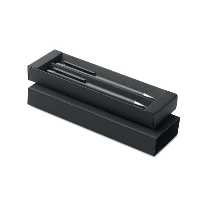 ORWELL - Gerecycled aluminium pennenset - kopen of bedrukken - Zwart