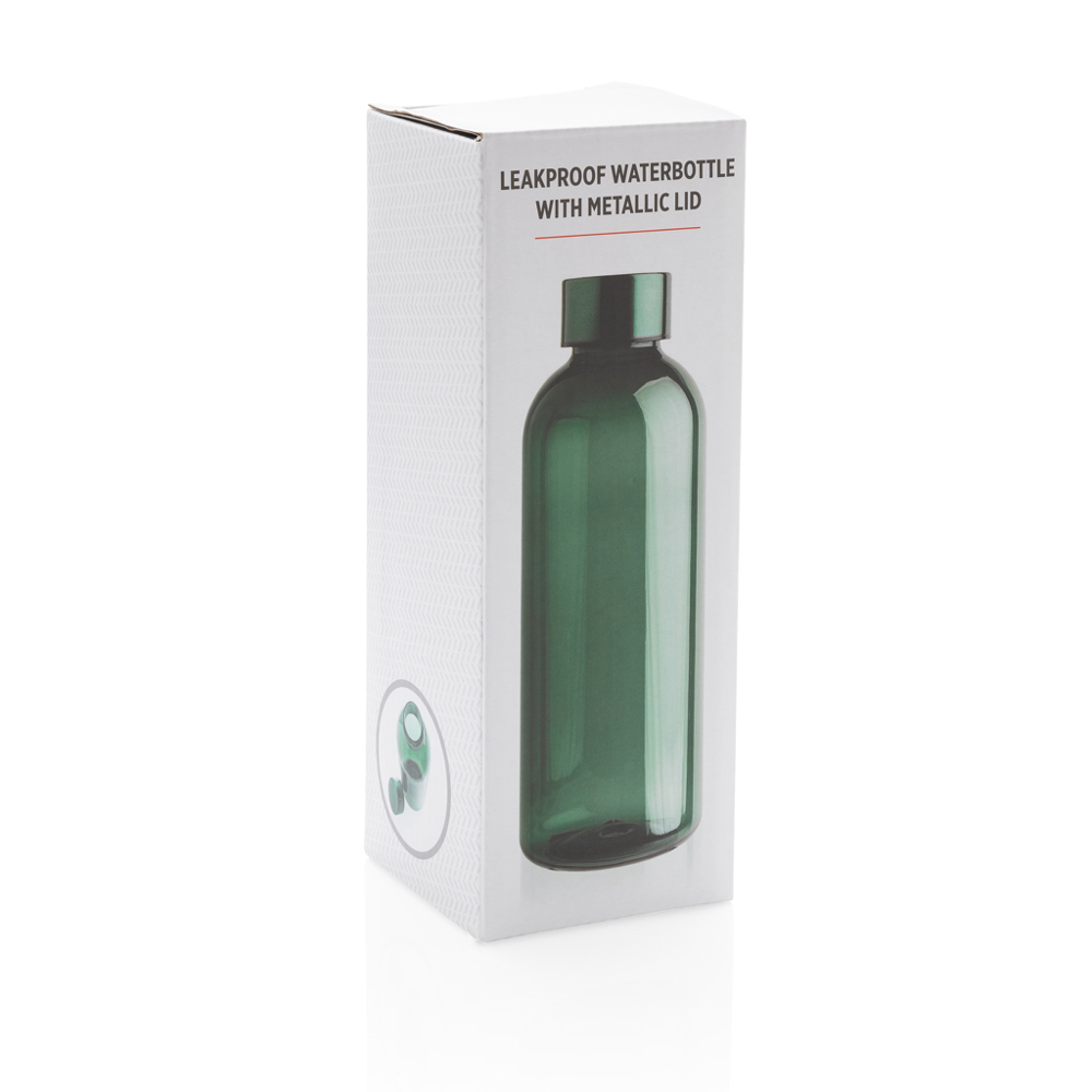Lekvrije waterfles met metallic dop