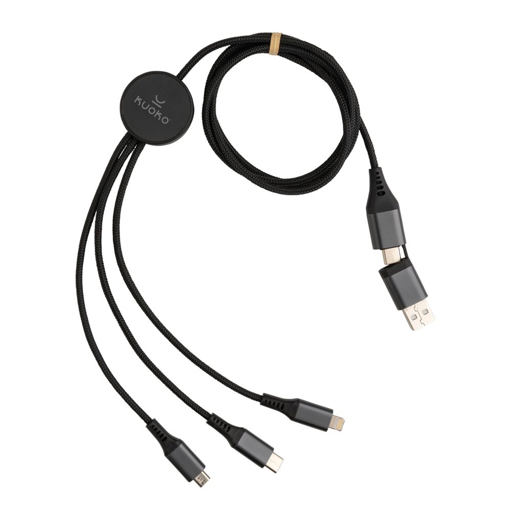 Terra 60W RCS recycled aluminium 120 cm 6-in-1 kabel