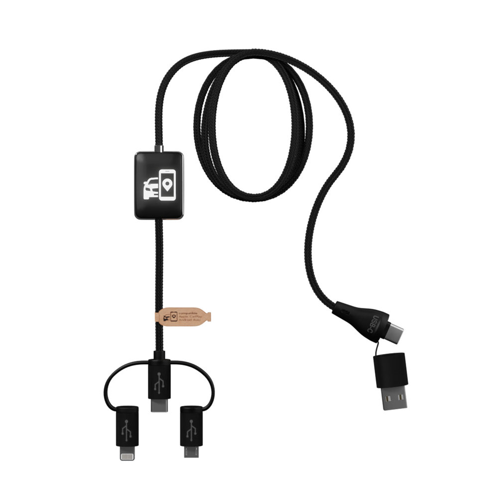 SCX.design C48 CarPlay 5-in-1 laadkabel - kopen of bedrukken