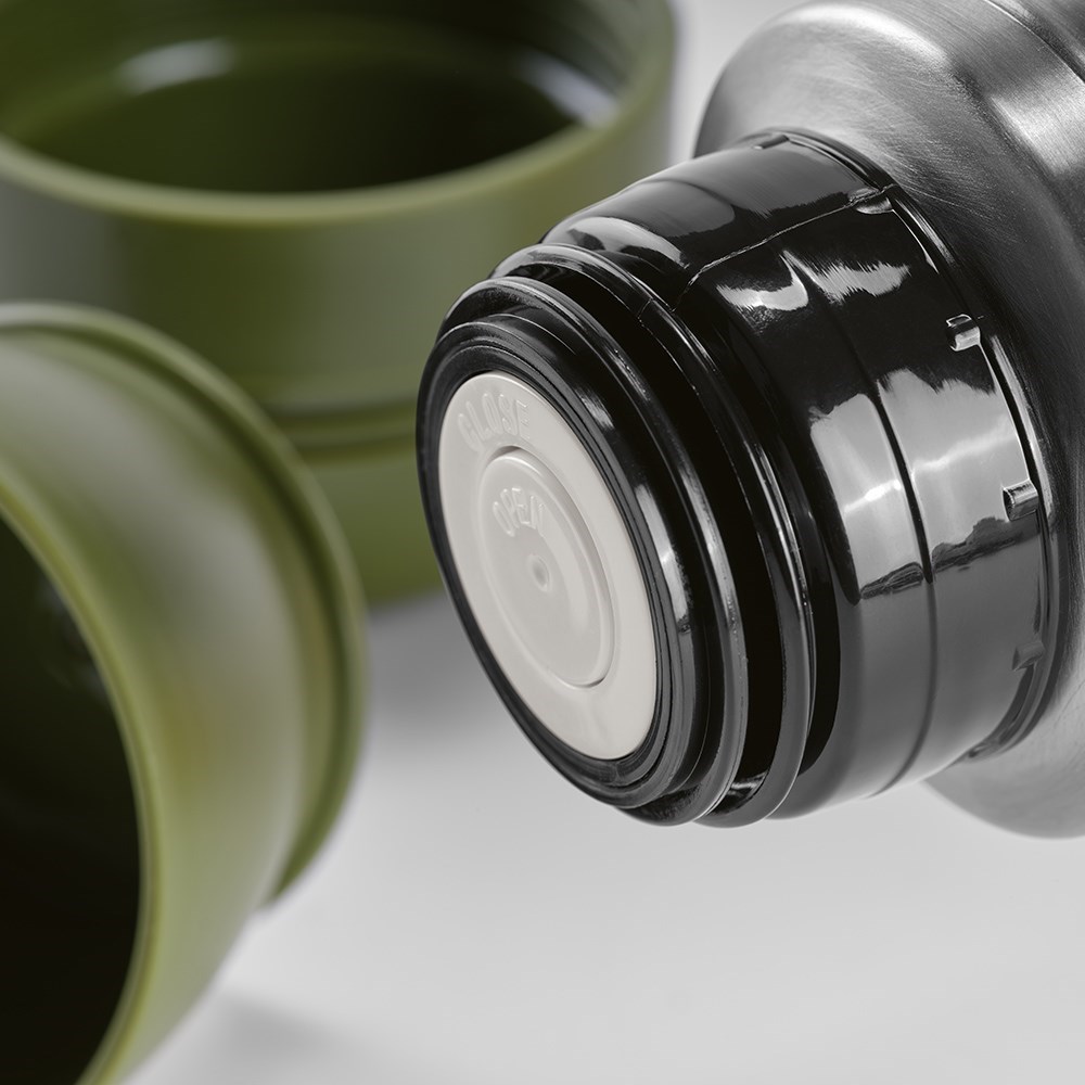 Flinders thermosfles gerecycled roestvrij staal 1080 ml - Legergroen