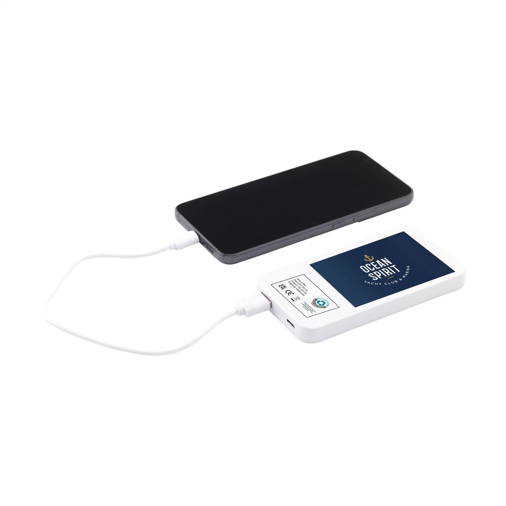 Solar RCS Powerbank 4000 oplader - kopen of bedrukken - Wit