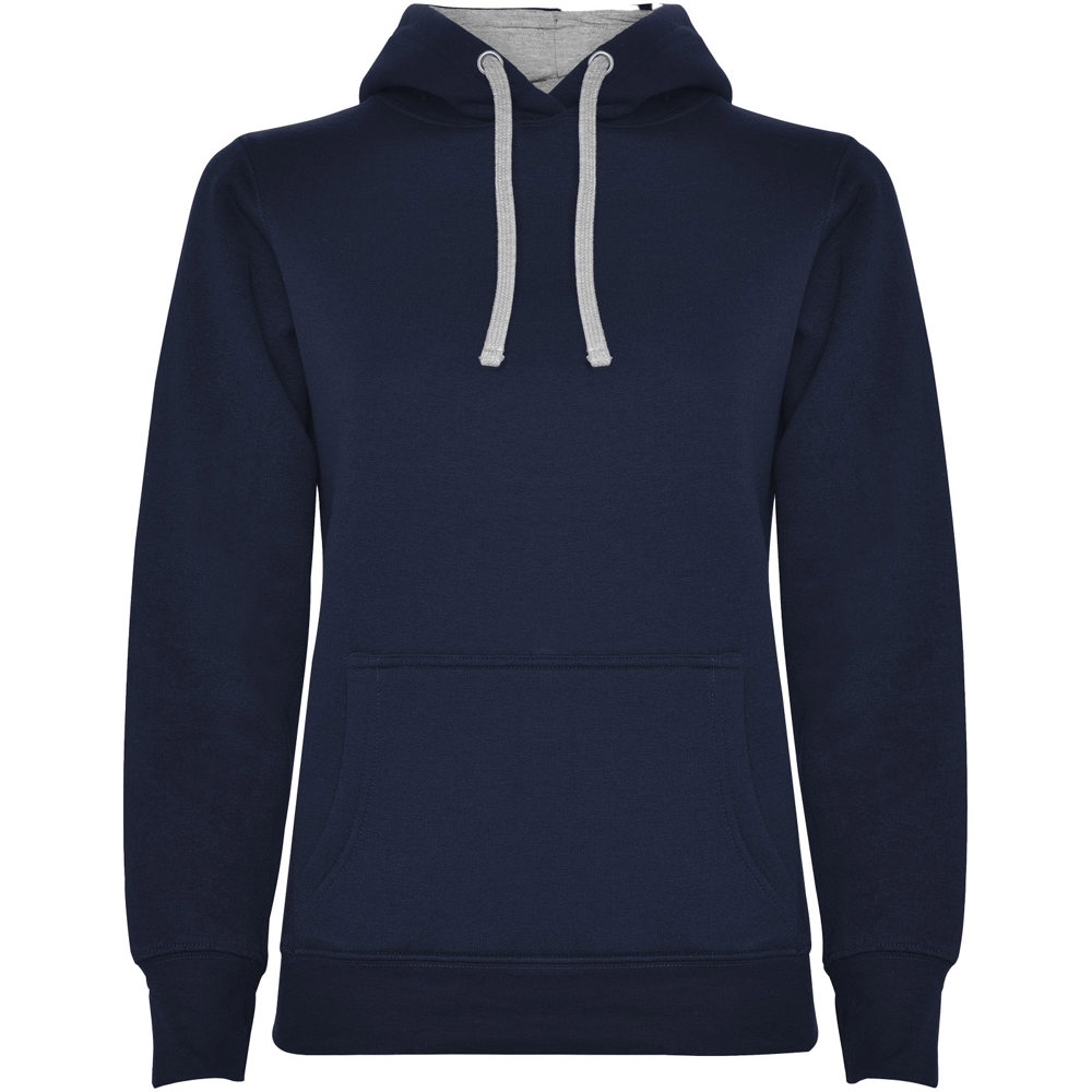 Urban hoodie voor dames - met logo of onbedrukt bestellen - Marineblauw, Gemêleerd grijs