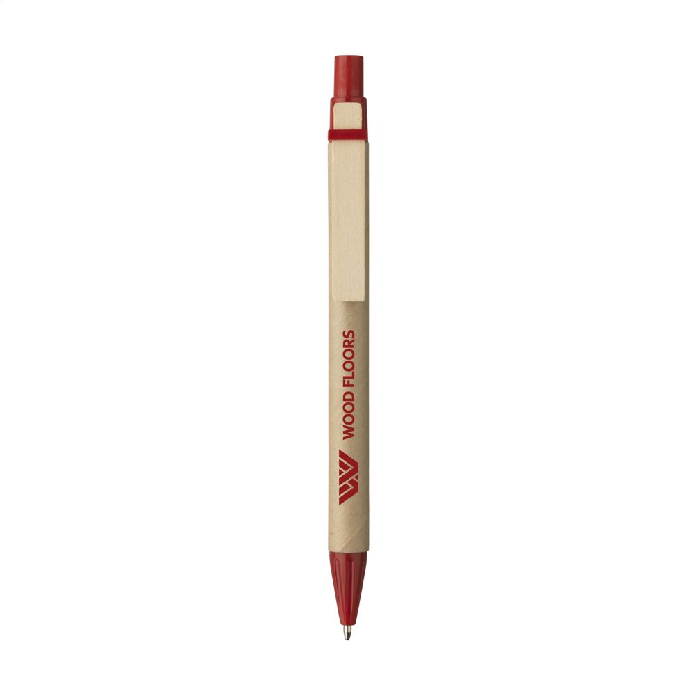 PaperWrite kartonnen pen - met logo of onbedrukt bestellen - Rood