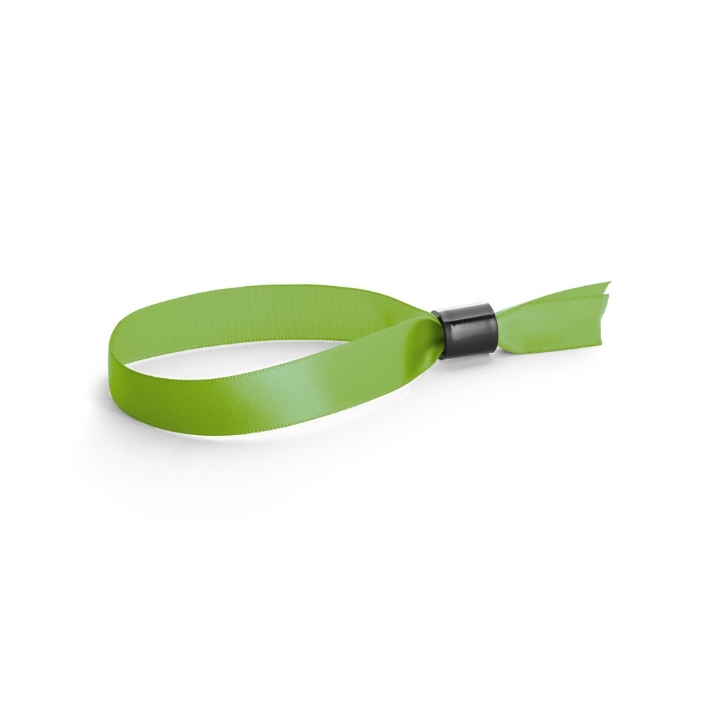 SECCUR. Sabotagebestendige satijnen armband - kopen of bedrukken - Licht groen