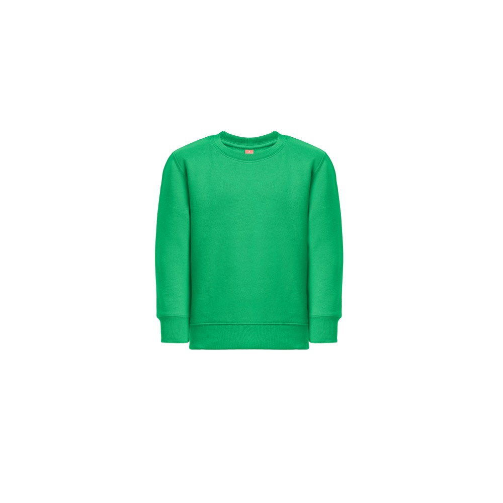 THC DELTA KIDS. Sweatshirt voor kinderen van gerecycled katoen en polyester - voor bedrijven en - Groen
