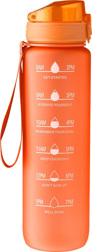 rPET drinkfles (1000 ml) Brinley - bedrukt of onbedrukt verkrijgbaar - oranje