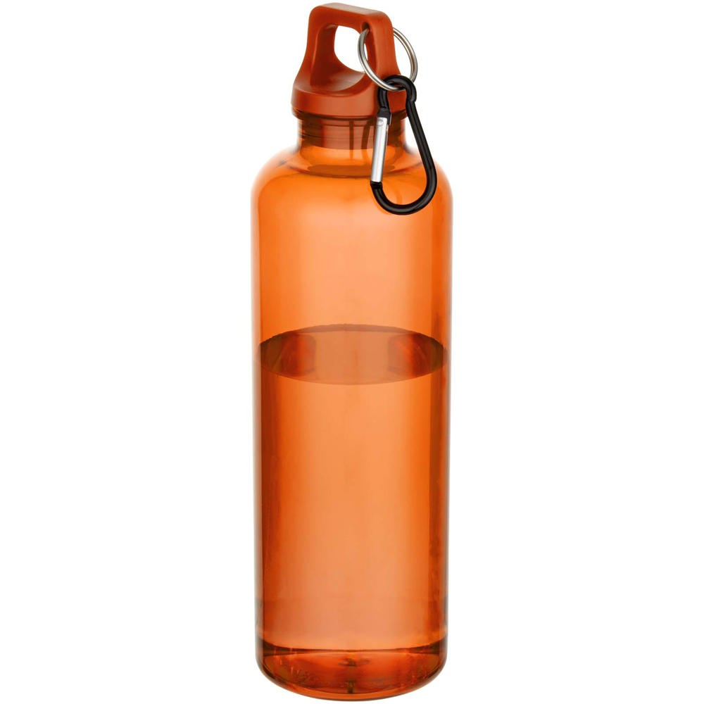 Oregon 750 ml waterfles van RCS-gecertificeerd gerecycled plastic met karabijnhaak - voor bedrijven en - Oranje
