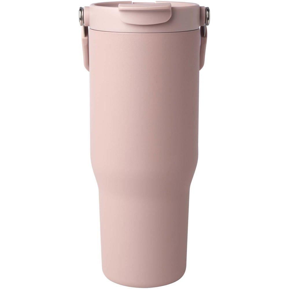 Bronx 900 ml RCS gecertificeerde, vacuüm geïsoleerde beker van gerecycled roestvrij staal en koper met deksel met dubbele fun