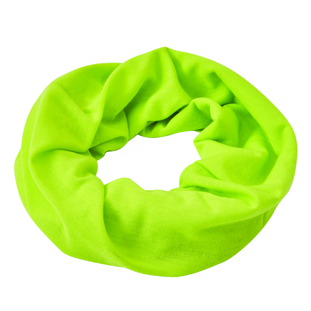 TRENDY - Elastische bandana - met logo of onbedrukt bestellen - lichtgroen
