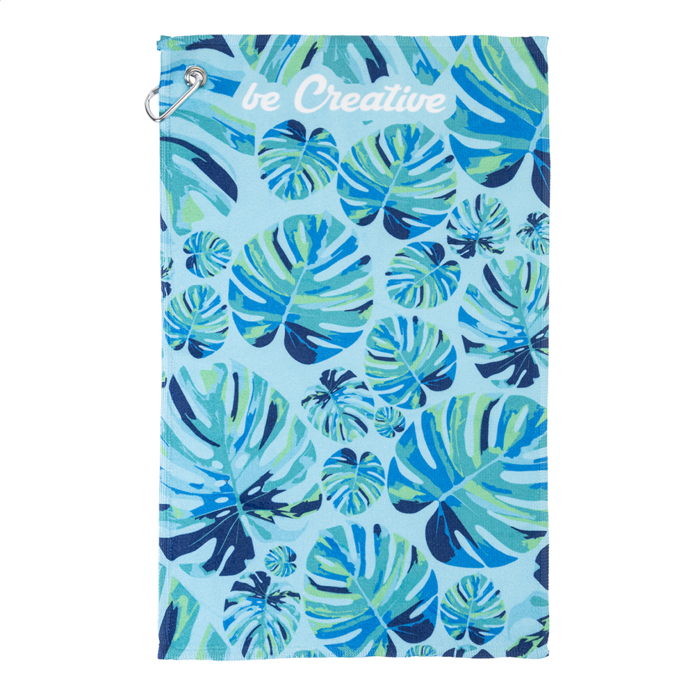 Birdie - sublimatie golfhanddoek - voor bedrijven en relatiegeschenken