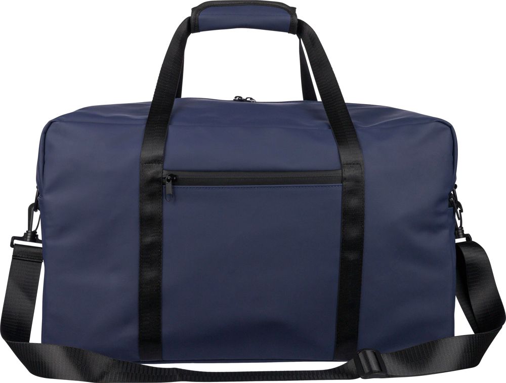Gerecyclede PU dufflebag Mirae - voor bedrijven en relatiegeschenken - blauw