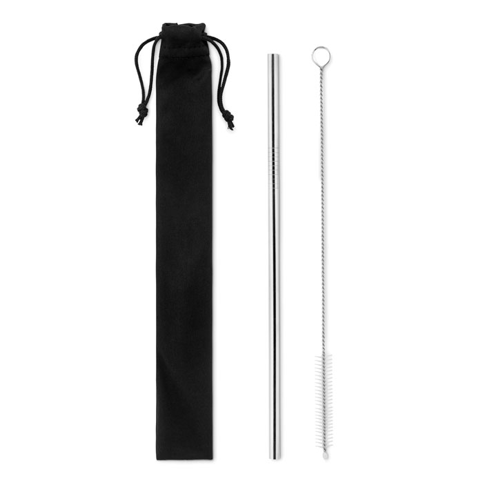 COLD STRAW - Rietje en flessenborstel - met logo of onbedrukt bestellen