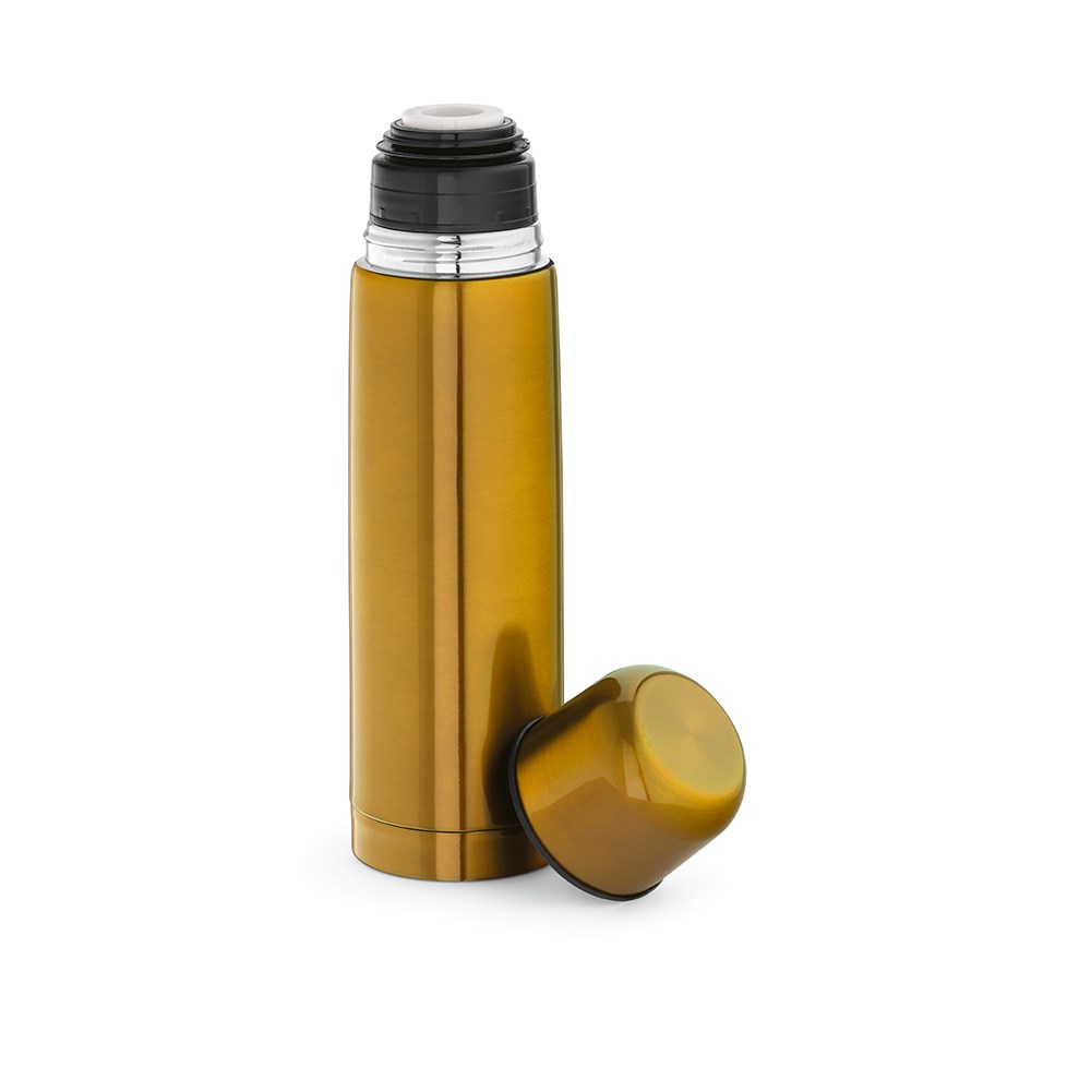 Donau thermos gerecycled roestvrij staal 500 ml - Donkergeel