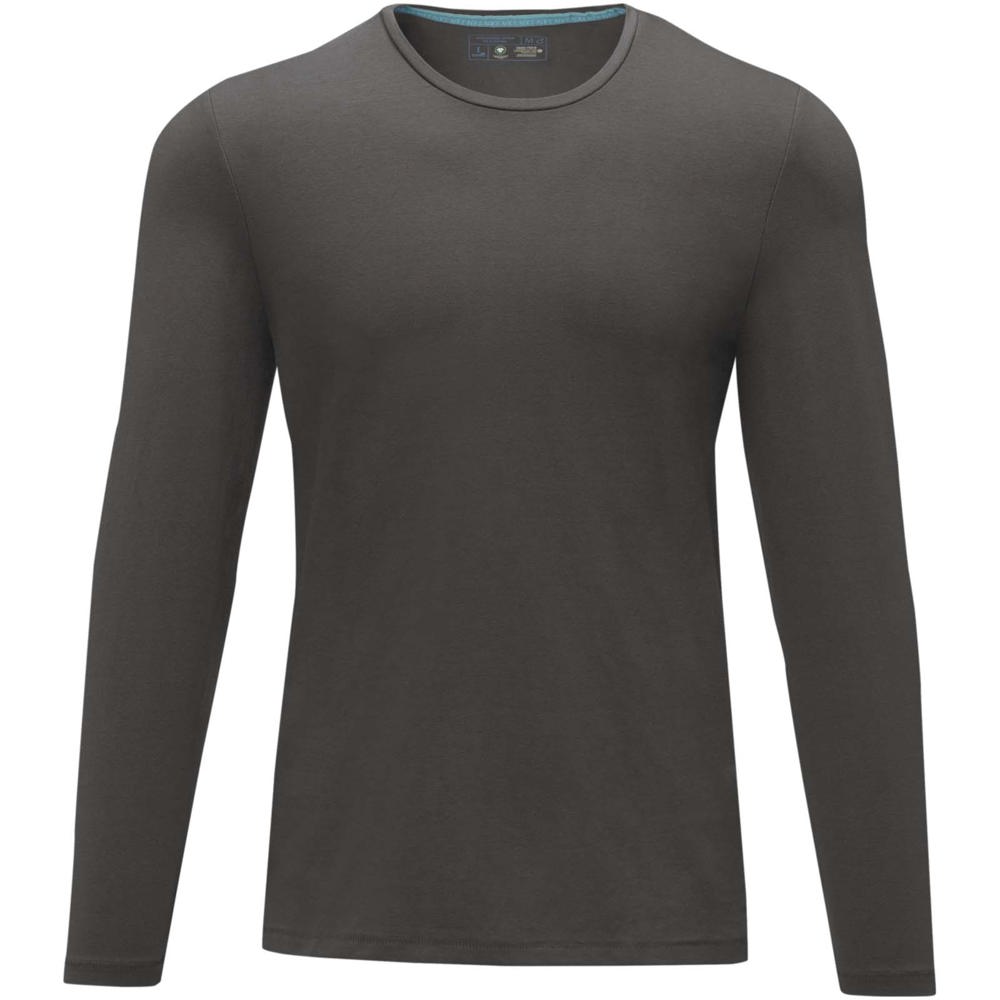 Ponoka biologisch heren t-shirt met lange mouwen