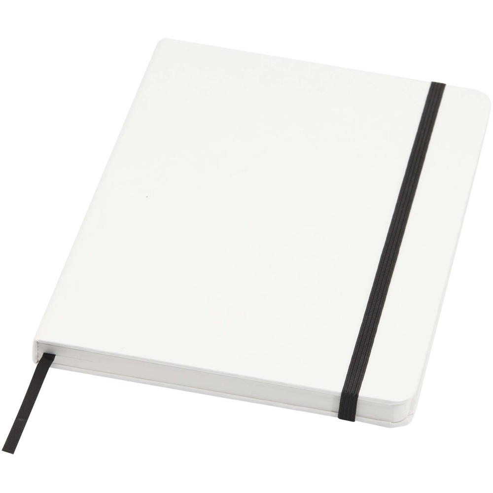 Holm A5 notitieboek van steenpapier met gelinieerde pagina's - met logo of onbedrukt bestellen - Wit