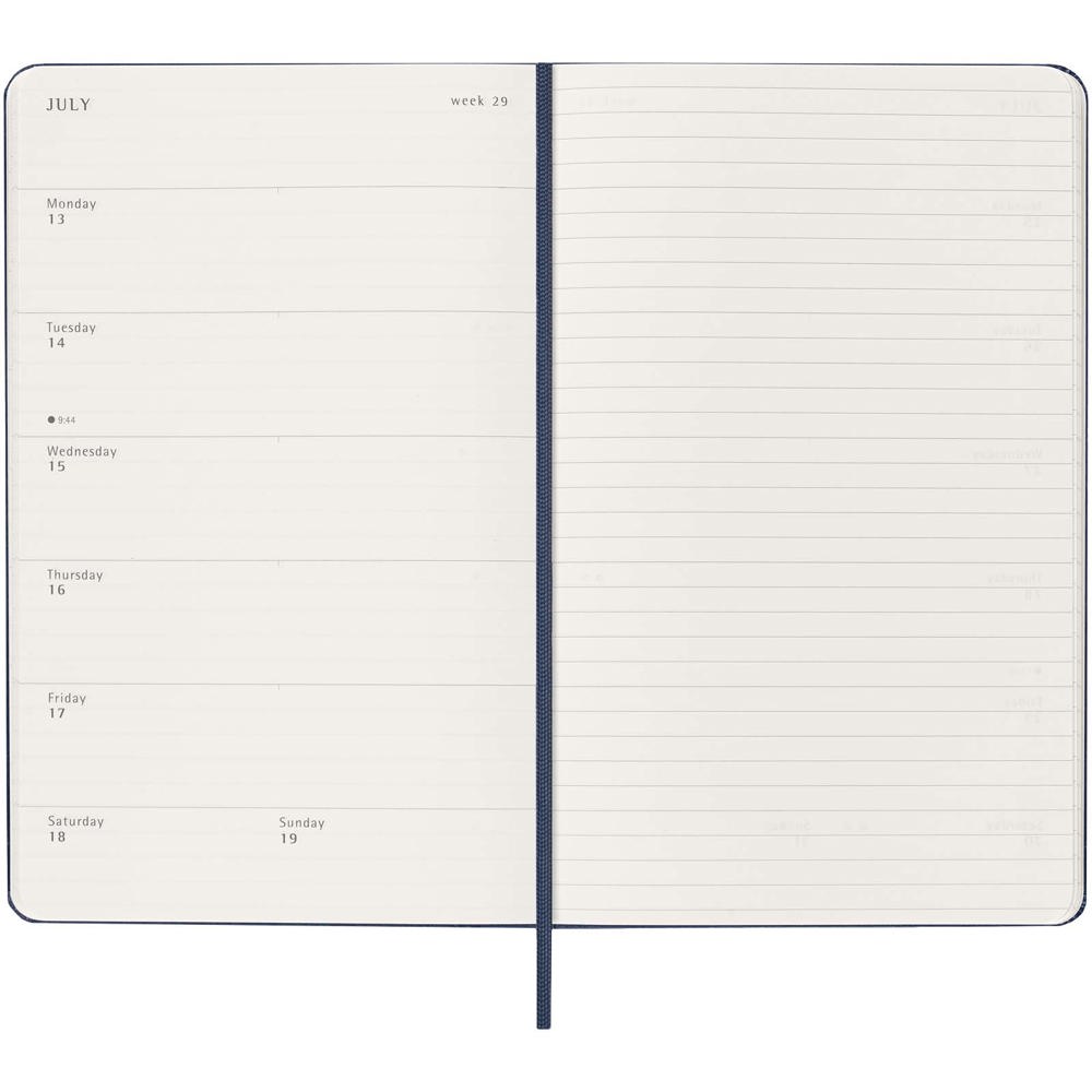 Moleskine week-agenda voor 12 maanden met harde kaft L