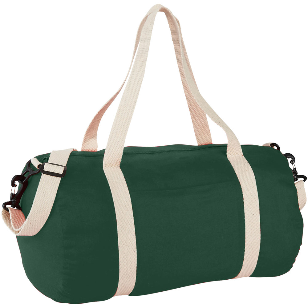 Barrel katoenen duffeltas 25L - voor bedrijven en relatiegeschenken - Bosgroen