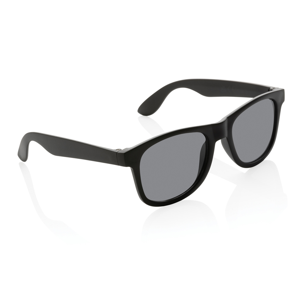 GRS zonnebril van gerecycled PP-plastic - kopen of bedrukken - zwart (± PMS Black)