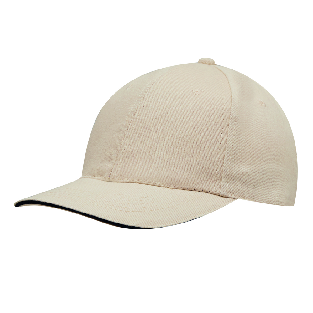 LIBERTY - 6 panel baseball cap - kopen of bedrukken - beige