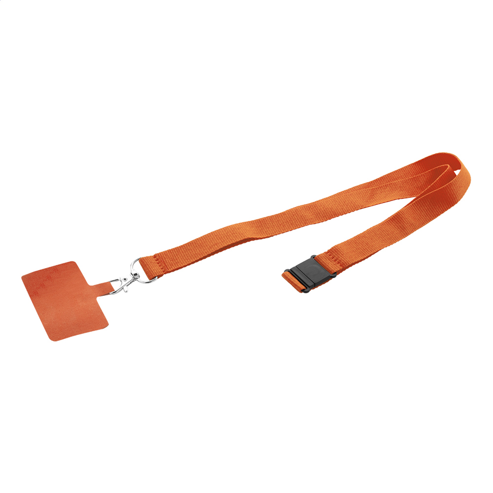 Revent Call - RPET mobiele houder lanyard - kopen of bedrukken - oranje