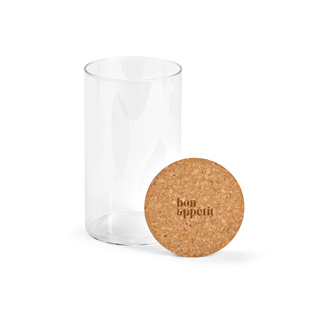 Magritte 1000 Borosilicaatglas canister 1015ml - Transparant