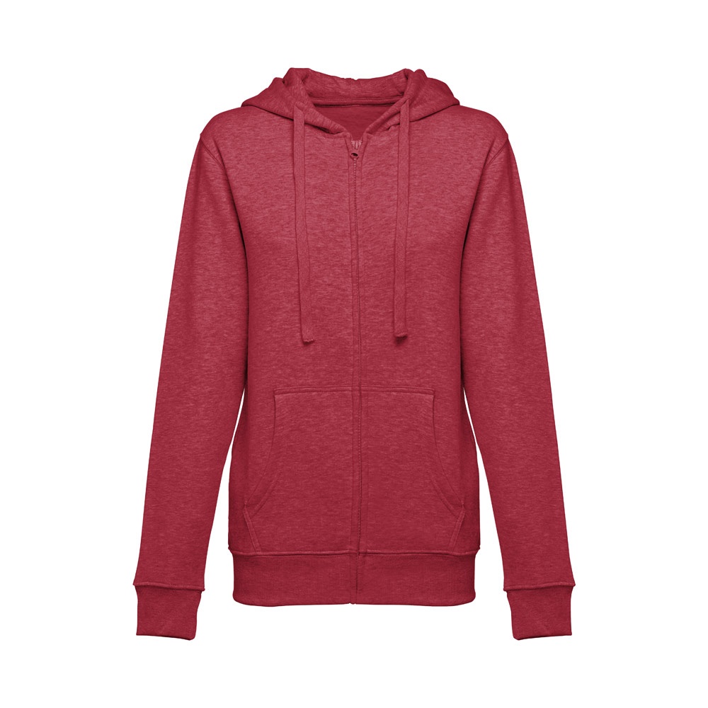 THC AMSTERDAM WOMEN. Damessweatshirt van katoen en polyester - voor bedrijven en relatiegeschenken - Heide rood
