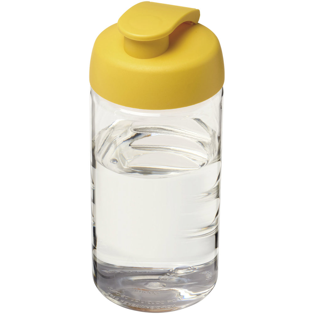 H2O Active® Bop 500 ml sportfles met flipcapdeksel - bedrukt of onbedrukt verkrijgbaar - Transparent, Geel