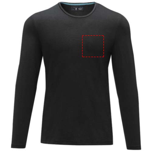 Ponoka biologisch heren t-shirt met lange mouwen