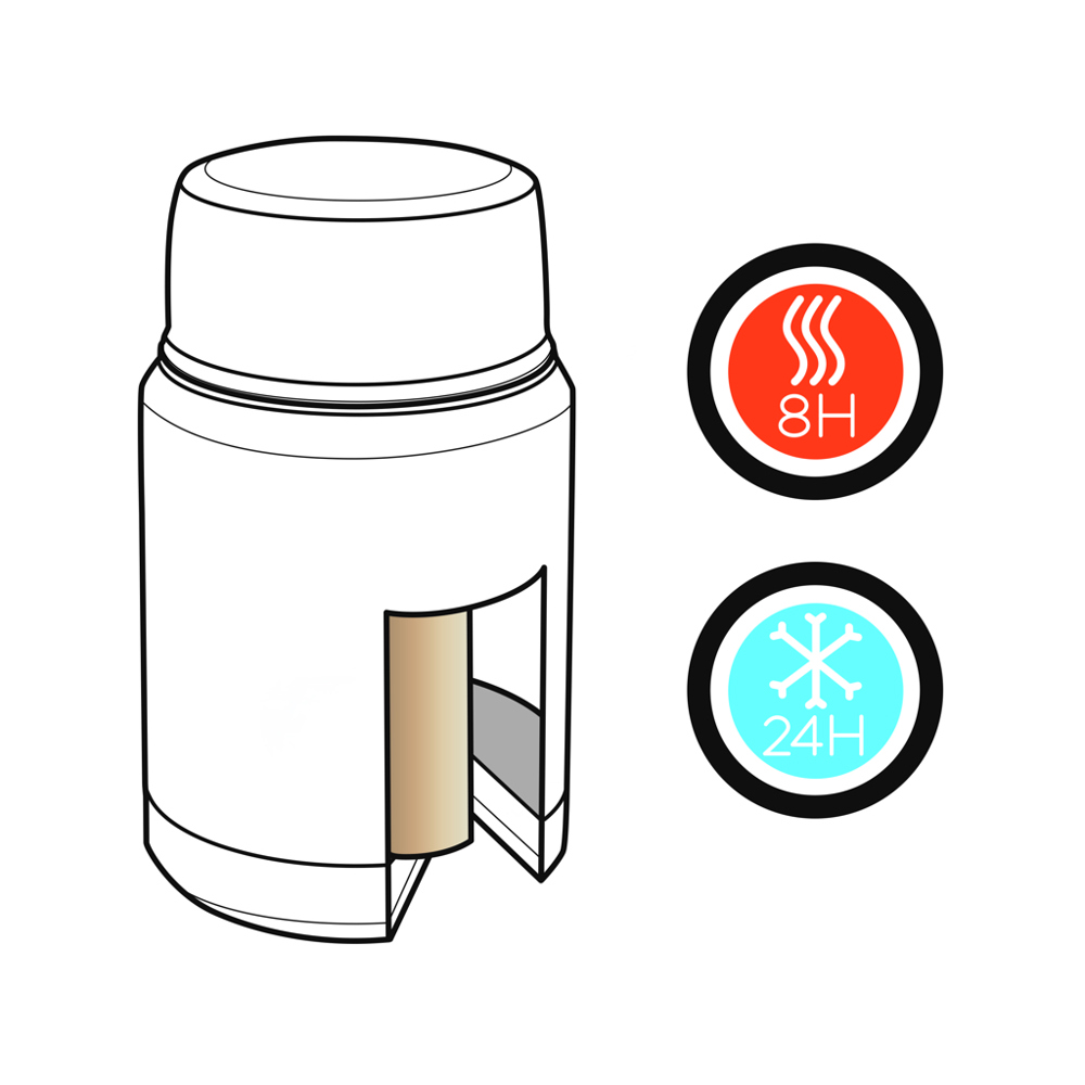 Swiss Peak Elite copper vacuüm voedselcontainer