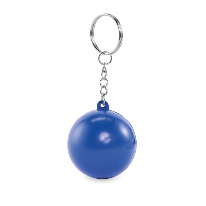 CIRKELY - PU balvormige sleutelhanger - kopen of bedrukken - Blauw
