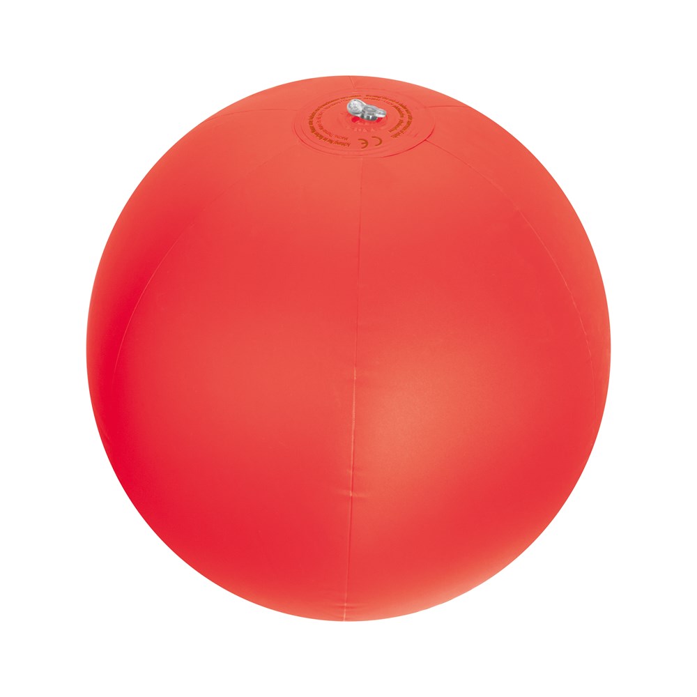 Opblaasbare strandbal - bedrukt of onbedrukt verkrijgbaar - rood