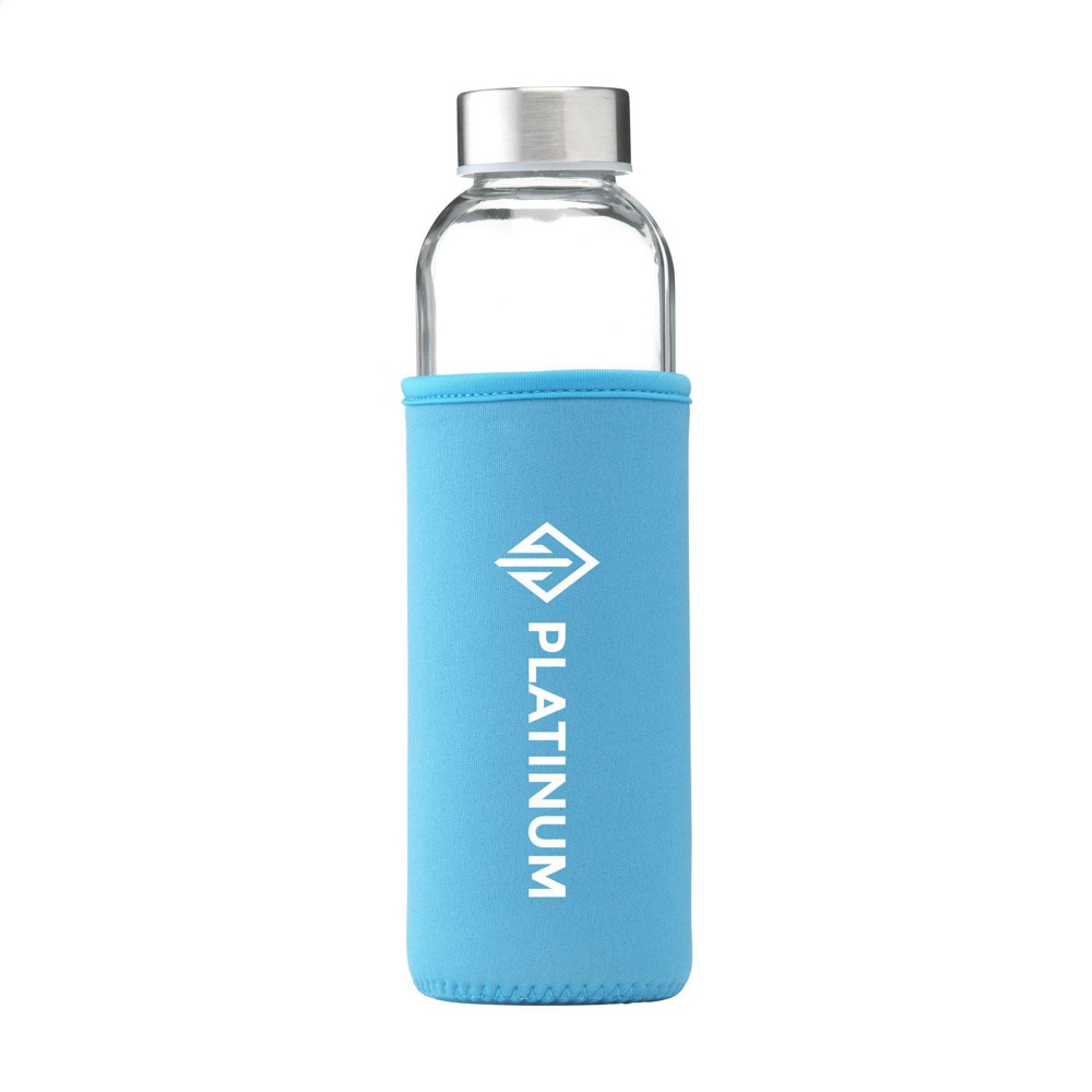 Senga Glass 500 ml drinkfles - lichtblauw (± PMS 299,298)