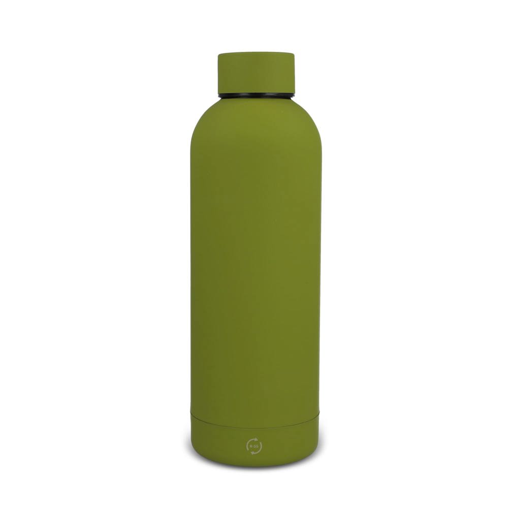 Thermofles Alchemy soft touch 500ml - bedrukt of onbedrukt verkrijgbaar - Olijfgroen