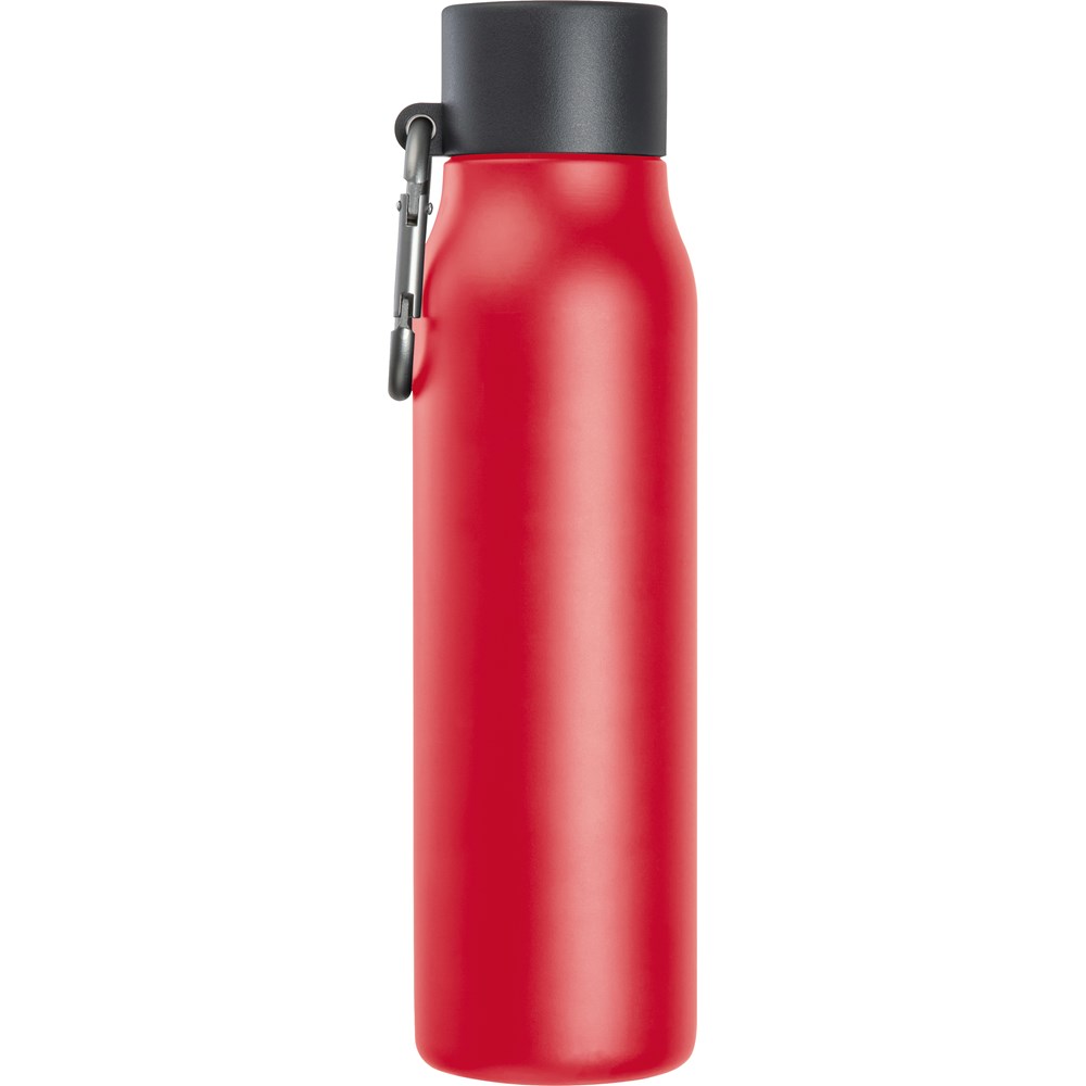 Dubbelwandige drinkfles met karabijnhaak, 600 ml