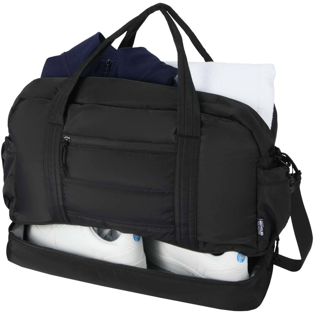 Puffer GRS gerecycleerde duffelbag met geïsoleerde bodem 30L