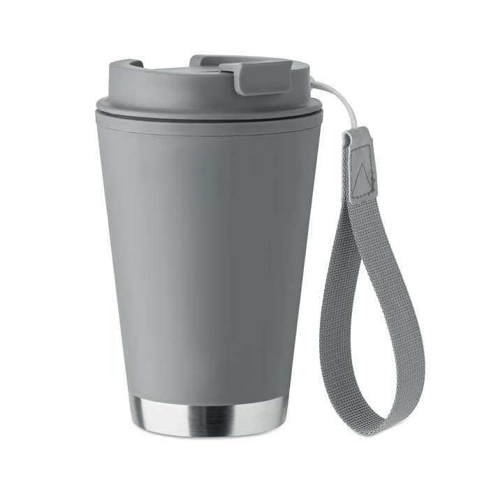 TOPIZ - Dubbelwandige beker 300ml - kopen of bedrukken - Steengrijs